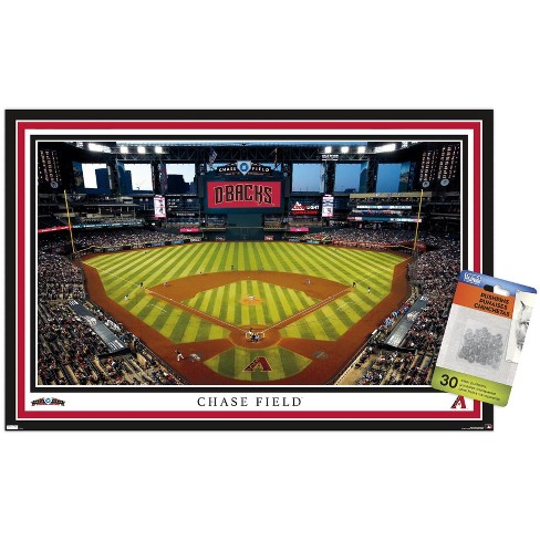 MLB Arizona Diamondbacks - Logo 22 Wall Poster with Push Pins, 14.725 x  22.375