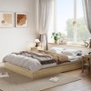 King Size Wood Platform Bed Frame,Wooden Bed Frame Without Headboard, Wood Slat Support,No Box Spring Needed, Easy Assembly - 3 of 4