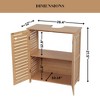 Evideco French Home Goods Natural Under Sink Cabinet with U-Shaped Cut-Out, Double Vented Doors, Towel Holder - Trinidad Collection - 4 of 4