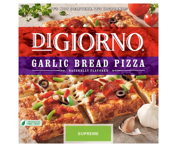 DiGiorno Supreme Garlic Bread Frozen Pizza - 34.2oz