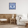 Stupell Industries Girl & Dog Drink Alone Black Framed Floater Canvas Wall Art - 2 of 4