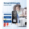 ZAFRO Nugget Ice Maker Countertop, Portable Ice Makers with Soft Chewable Ice, 34lbs/24H, One-Click Operation, Auto-Cleaning,  with Basket and Scoop - 3 of 4