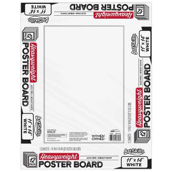 uCreate Premium Poster Board, 22 x 28, White, 5/Pack (PCAR38673