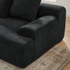 VASIP 110'' L-Shaped Velvet Sectional Sofa, Free Combination Soft Upholstered Couch,for Living Room, Bedroom,Gray - 4 of 4