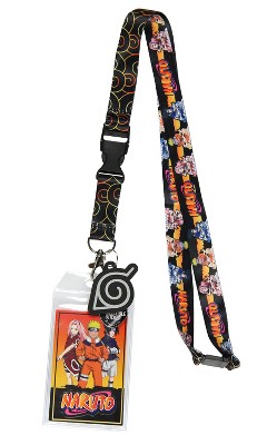 Naruto Classic Id Badge Holder Lanyard W/ Rubber Pendant And