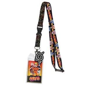 Naruto Classic ID Badge Holder Lanyard w/ Rubber Pendant And Collectible Sticker - 1 of 4