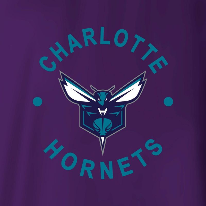 NBA Charlotte Hornets Women&#39;s Dolman Short Sleeve T-Shirt, 4 of 5