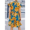 Women's Jenny Tiger Mini Dress - BRITON COURT - 3 of 4