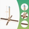 Unique Bargains Rotating Bird Perches with Chew Toy 1 Set - 2 of 4