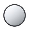 20" x 20" Circle Wall Mirror with Wooden Frame and Black Finish, Wall Mirror for Living Room, Dining Room, Foyer, Bathroom, Office - 3 of 4