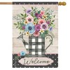 Buffalo Check Watering Can Spring House Flag 28 x 40 Briarwood Lane - 2 of 4