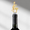 Unique Bargains Wine Stoppers Christmas Deer-Design Zinc Alloy TPE 5.04"x1.50"x0.79" 1 Pc - 2 of 3