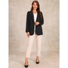 Allegra K Women's Long Sleeve Open Front Business Work Suit Blazer with Pocket - 4 of 4