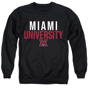 Men's Miami University Ohio Stacked Crewneck Sweatshirt - 1 of 4