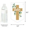 Big Dot of Happiness Baptism Elegant Cross - Religious Party Bunting Banner - Party Decorations - God Bless Your Baptism - 2 of 4