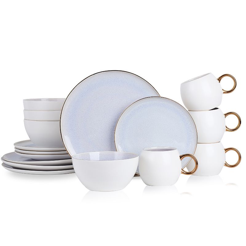 Stone Lain Josephine 16-Piece Porcelain Dinnerware Set, Service for 4, 1 of 7