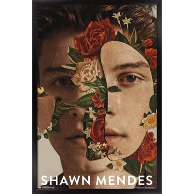 Trends International Shawn Mendes - Floral Framed Wall Poster Prints