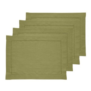Solino Home Linen Classic Hemstitch Placemats - 1 of 4