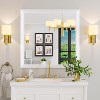 Apmir High-Strength Tempered Glass and Aluminum Alloy Framed French Cleat Mounted Wall Decor Mirror in matte black with 5-Year Warranty - 2 of 4