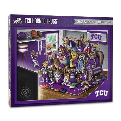 NCAA TCU Horned Frogs Purebred Fans 'A Real Nailbiter' Puzzle - 500pc