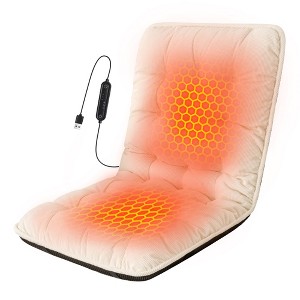 Suchtale Heated Seat Cushion, 3 Heat Levels & Timer, USB Portable Corduroy Chair Pad for Office & Home - 1 of 4