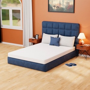 FDW 5 Inch Green Tea Memory Foam Mattress Cooling Gel Infused Mattress,Fiberglass Free/CertiPUR-US Certified/Bed-in-a-Box,White - 1 of 4