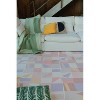 Lany Space Jonnie Li Modern Mosaic Purple Pastel Rug - 3 of 4