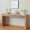 64'' Farmhouse Console Table,Rustic Wood Entryway Table with Beaded Edge,Classic Sofa Table for Hallway or Foyer-Baofuwish - 2 of 4