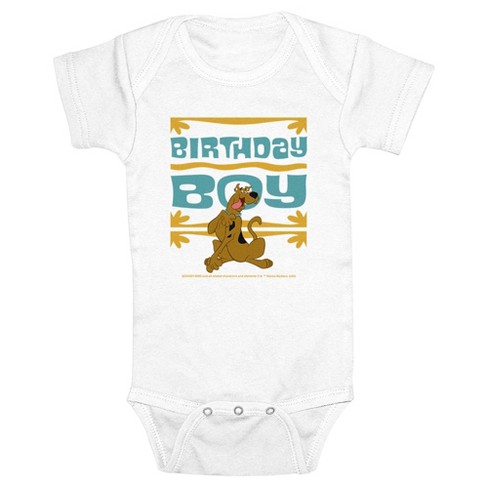 Infant's Scooby Doo Birthday Boy Scooby Onesie - White - 18 Months : Target