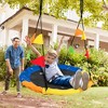 Costway 40'' Flying Saucer Tree Swing Indoor Outdoor Swing w/Hanging Straps Monkey - 3 of 4