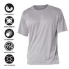 Lewis University Adult Men's Sport Active T-Shirt Primary Logo, Black - image 4 of 4