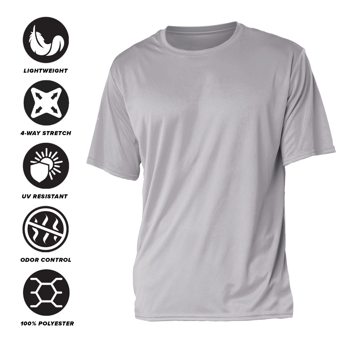 Men's Minot State University Men's Sport Active T-Shirt Left Chest Logo - thumbnail 4