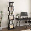 NicBex Rotating Bookshelf with Acrylic Plate Bookcases for Living Room Home Office - 2 of 4