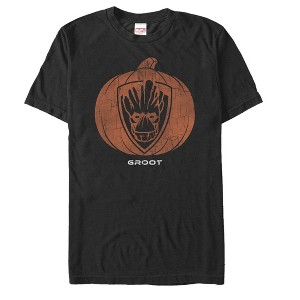 Men's Marvel Guardians of the Galaxy Halloween Groot Pumpkin T-Shirt - 1 of 4