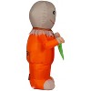 Gemmy 3.5 ft Airblown® Blowup Inflatable Trick 'r Treat Sam Halloween Decoration Outdoor Decoration - Orange - 2 of 3