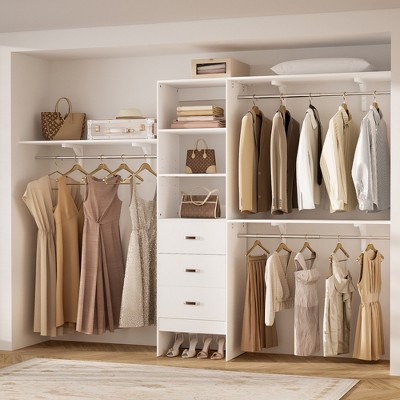 Aheaplus Closet Organizer System with Drawers and Shelves