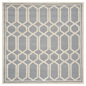 Abigail Texture Wool Rug - Silver / Ivory (6