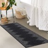 2x6 Hallway Runner Rug Low Pile Machine Washable Rugs Modern Stripe Geometric Foldable Minimalistic Carpet with Rubber Backing for Entryway Hallway - 3 of 4