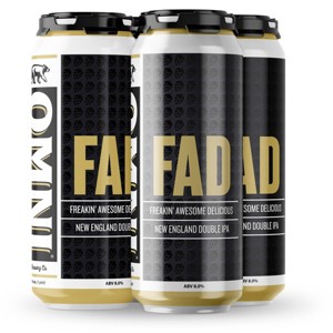 Omni FAD New England Double IPA Beer - 4pk/16 fl oz Cans - 1 of 3