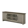 GlasFlength TV Stands and Consoles Modern Media Console with Cabinet Doors and Open Shelves for Living Room, Gray, 15.5"*68.5"*19.5" - 4 of 4
