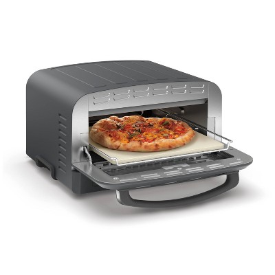 Matte Black Stainless Steel Indoor Electric Pizza Oven