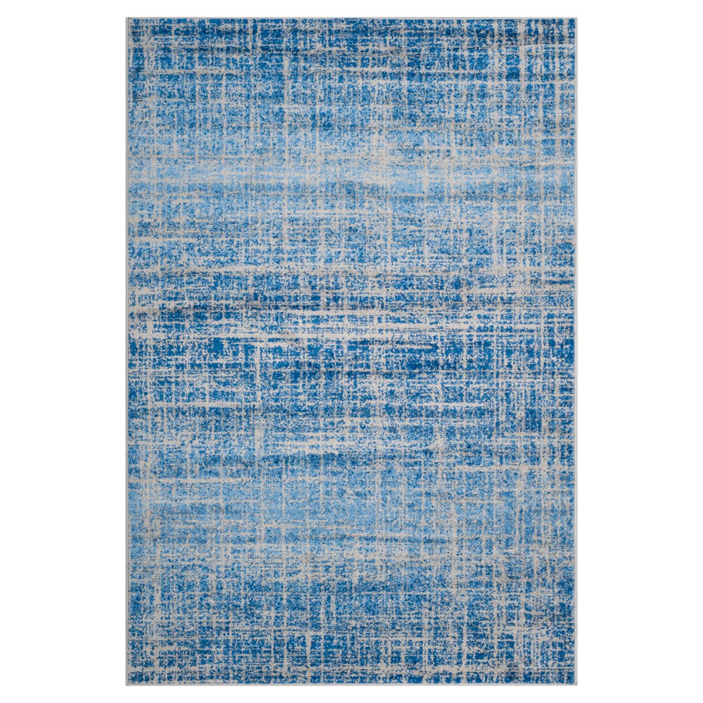 8'x10' Diandra Abstract Area Rug Blue/Silver - Safavieh