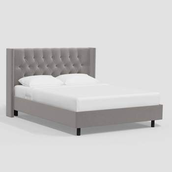 Louis Wingback Platform Bed in Luxe Velvet - Threshold™