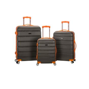 Rockland Melbourne 3pc ABS Hardside Carry On Spinner Luggage Set