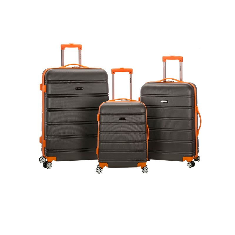 Rockland Melbourne 3pc ABS Hardside Carry On Spinner Luggage Set, 1 of 7