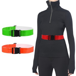 Unique Bargains Adjustable High Visibility Running Reflective Belt for Motorcycling Cycling 2 Pcs - 1 of 4