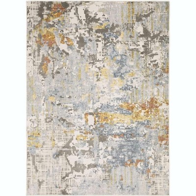 Oriental Weavers Caravan 1340W Grey/ Blue Indoor Area Rug - 5'3" x 7'6"