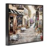 Stupell Industries Traditional Village City Architecture Charming Bistro Scene Framed Giclee Art, Black, 20" x 16" - 2 of 4