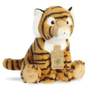Aurora Medium Tiger Eco Nation Eco-Friendly Stuffed Animal Brown 10"