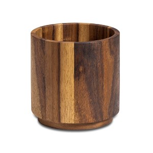 Kalmar Home Solid Acacia Rotating Lazy Susan Utensil Holder - Large - 1 of 3
